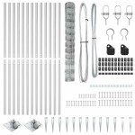 vidaXL Stâlp de gard. Galvanizat 25 x 1,2 m Oțel