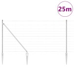 vidaXL Stâlp de gard. Galvanizat 25 x 1,2 m Oțel