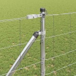 vidaXL Stâlp de gard. Galvanizat 25 x 1,2 m Oțel