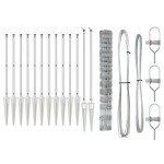 vidaXL Stâlp de gard. Galvanizat 25 x 1,2 m Oțel