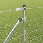 vidaXL Stâlp de gard. Galvanizat 25 x 1,2 m Oțel