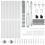 vidaXL Stâlp de gard. Galvanizat 50 x 1,2 m Oțel