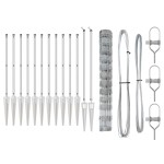 vidaXL Stâlp de gard. Galvanizat 50 x 1,2 m Oțel