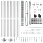 vidaXL Stâlp de gard. Galvanizat 50 x 1,4 m Oțel