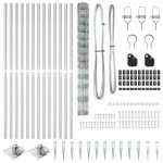 vidaXL Stâlp de gard. Galvanizat 50 x 1,5 m Oțel