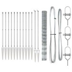 vidaXL Stâlp de gard. Galvanizat 50 x 1,5 m Oțel