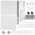 vidaXL Stâlp de gard. Galvanizat 50 x 1,5 m Oțel