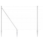 vidaXL Gard pentru câmp Argintiu 50 x 1.6 m Oțel galvanizat