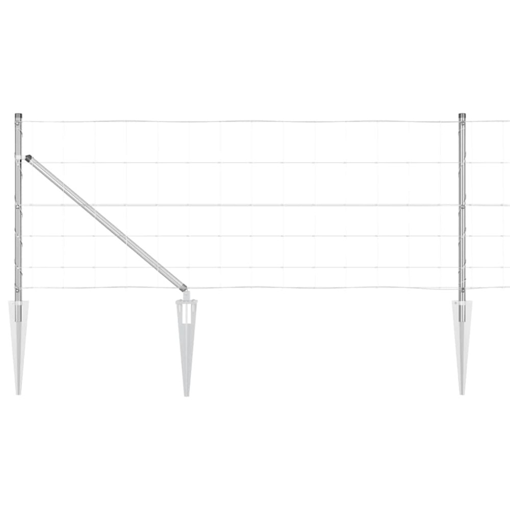 vidaXL Stâlp de gard. Galvanizat 100 x 0,8 m Oțel