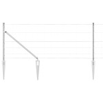 vidaXL Gard pentru câmp Argintiu 100 x 0.8 m Oțel galvanizat