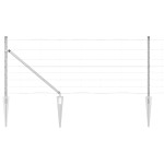 vidaXL Gard pentru câmp Argintiu 100 x 0.8 m Oțel galvanizat