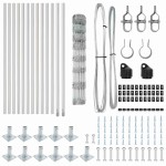 vidaXL Stâlp de gard. Galvanizat 25 x 1 m Oțel