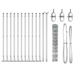 vidaXL Stâlp de gard. Galvanizat 25 x 1 m Oțel