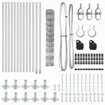 vidaXL Stâlp de gard. Galvanizat 25 x 1 m Oțel