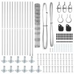 vidaXL Stâlp de gard. Galvanizat 25 x 1,2 m Oțel