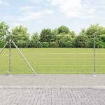 vidaXL Stâlp de gard. Galvanizat 25 x 1,2 m Oțel