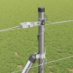 vidaXL Stâlp de gard. Galvanizat 25 x 1,2 m Oțel