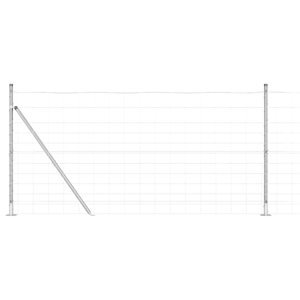 vidaXL Stâlp de gard. Galvanizat 25 x 1,2 m Oțel