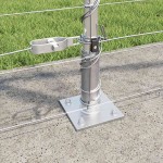 vidaXL Stâlp de gard. Galvanizat 25 x 1,2 m Oțel