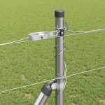 vidaXL Stâlp de gard. Galvanizat 25 x 1,2 m Oțel