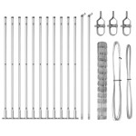 vidaXL Stâlp de gard. Galvanizat 25 x 1,2 m Oțel