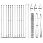 vidaXL Stâlp de gard. Galvanizat 25 x 1,2 m Oțel