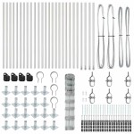 vidaXL Stâlp de gard. Galvanizat 50 x 1 m Oțel