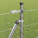 vidaXL Stâlp de gard. Galvanizat 50 x 1 m Oțel