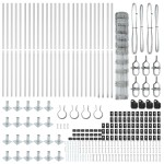 vidaXL Stâlp de gard. Galvanizat 50 x 1,2 m Oțel