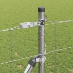 vidaXL Stâlp de gard. Galvanizat 50 x 1,2 m Oțel