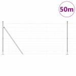 vidaXL Stâlp de gard. Galvanizat 50 x 1,2 m Oțel