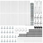 vidaXL Stâlp de gard. Galvanizat 50 x 1,2 m Oțel