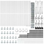 vidaXL Stâlp de gard. Galvanizat 50 x 1,2 m Oțel