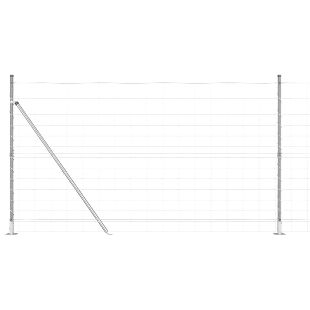 vidaXL Stâlp de gard. Galvanizat 50 x 1,4 m Oțel