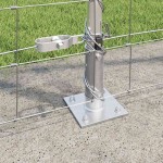 vidaXL Stâlp de gard. Galvanizat 50 x 1,4 m Oțel