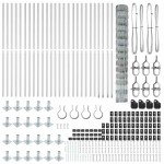 vidaXL Stâlp de gard. Galvanizat 50 x 1,4 m Oțel