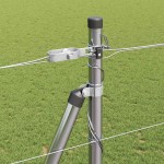 vidaXL Stâlp de gard. Galvanizat 50 x 1,5 m Oțel