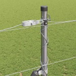 vidaXL Gard pentru câmp Argintiu 50 x 1.6 m Oțel galvanizat