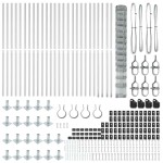 vidaXL Gard pentru câmp Argintiu 50 x 1.6 m Oțel galvanizat