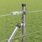 vidaXL Gard pentru câmp Argintiu 100 x 0.8 m Oțel galvanizat