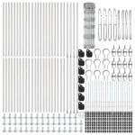 vidaXL Gard pentru câmp Argintiu 100 x 0.8 m Oțel galvanizat