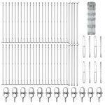 vidaXL Gard pentru câmp Argintiu 100 x 0.8 m Oțel galvanizat