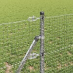 vidaXL Îngrădire cu stâlpi Argintiu 0.4 x 10 m Oțel vidaXL Îngrădire cu stâlpi Argintiu 0.4 x 10 m Oțel