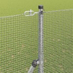 vidaXL Îngrădire cu stâlpi Argintiu 1.5 x 10 m Oțel