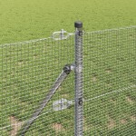 vidaXL Îngrădire cu stâlpi Argintiu 0.4 x 100 m Oțel vidaXL Îngrădire cu stâlpi Argintiu 0.4 x 100 m Oțel