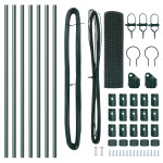 vidaXL Stâlp de gard. Verde 10 x 0,6 m (rulou de plasă de 12 x 12 mm)