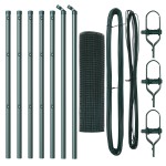 vidaXL Stâlp de gard. Verde 10 x 0,6 m (plasă 25 x 25 mm) Oțel și PVC