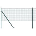 vidaXL Îngrădire cu stâlpi Verde 0.8 x 10 m Oțel vidaXL Îngrădire cu stâlpi Verde 0.8 x 10 m Oțel