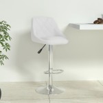 vidaXL Scaun de bar, alb, piele ecologică vidaXL Scaun de bar, alb, piele ecologică