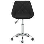 vidaXL Scaun de birou pivotant, negru, piele ecologică vidaXL Scaun de birou pivotant, negru, piele ecologică